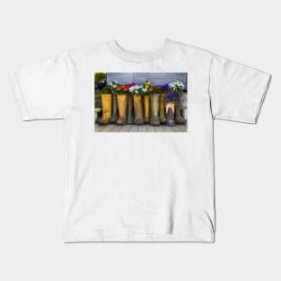 Flowers on a Porch Kids T-Shirt